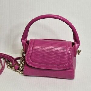 NWOT Hot Pink Mini Crossbody Chain Strap Handbag Women's Fashion